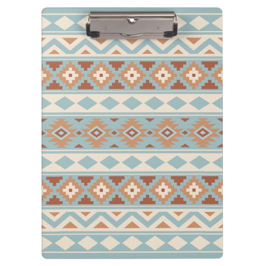 Aztec Essence Ptn IIIb Blue Cream Terracottas Klembord (Voorkant)