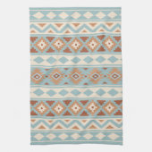 Aztec Essence Ptn IIIb Blue Cream Terracottas Theedoek (Verticaal)