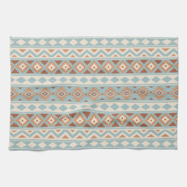 Aztec Essence Ptn IIIb Blue Cream Terracottas Theedoek