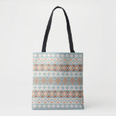 Aztec Essence Ptn IIIb Blue Cream Terracottas Tote Bag (Voorkant)