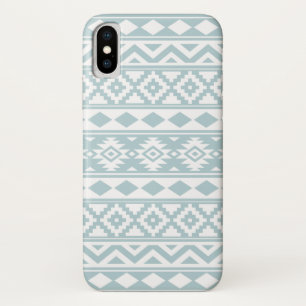 Aztec Essence Ptn IIIb Eend Blauw & Wit Case-Mate iPhone Case