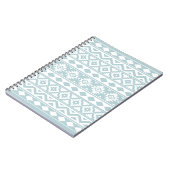 Aztec Essence Ptn IIIb Eend Blauw & Wit Notitieboek (Linkerzijde)