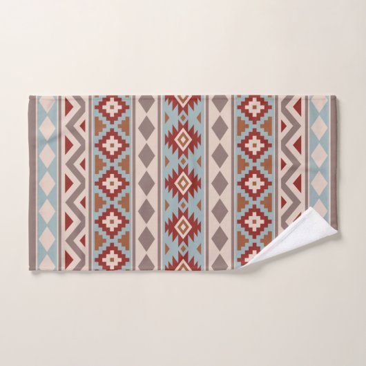 Aztec Essence Ptn IIIb Taupe Blue Crm Terracottas Handdoek (Handdoek)