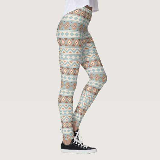 Aztec Essence RPT PTN IIIb Blue Cream Terracotta Leggings (Rechts)