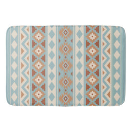 Aztec Essence V Ptn IIIb Blue Cream Terracottas Badmat