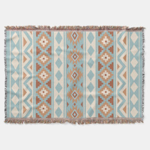 Aztec Essence V Ptn IIIb Blue Cream Terracottas Deken
