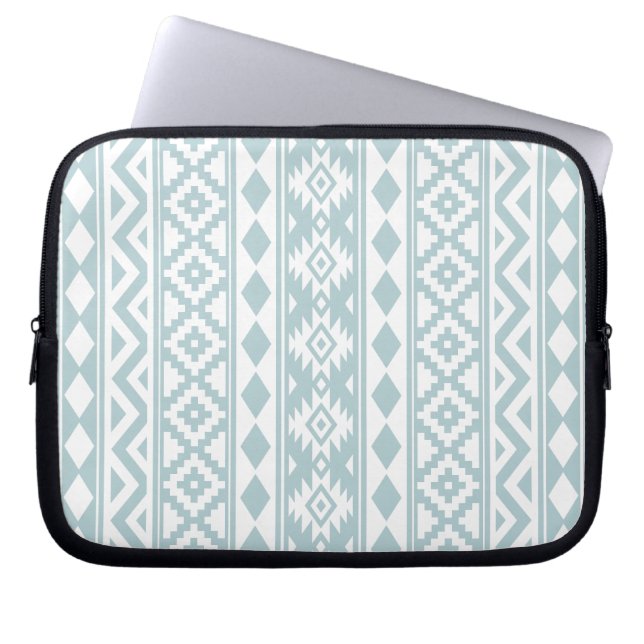 Aztec Essence V PTN IIIb Eend Ei Blauw & Wit Laptop Sleeve (Voorkant)