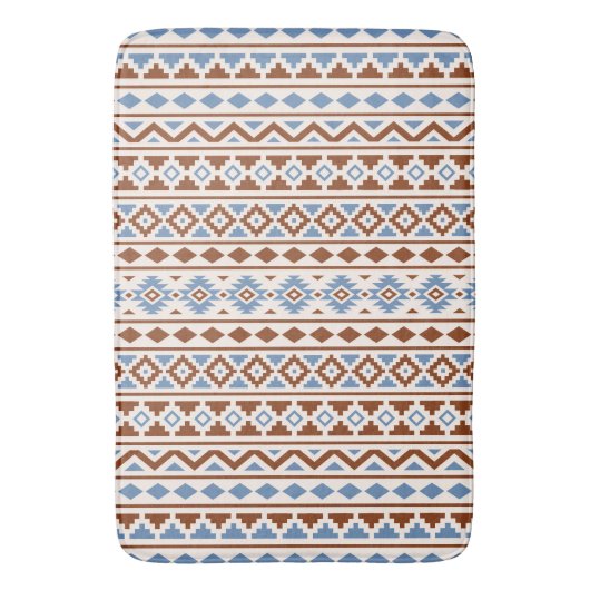 Aztec Essence Verticale PTN II Roest Blue Cream Badmat (Voorkant Verticaal)