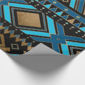 Aztec Ethnic Pattern Art Cadeaupapier (Hoek)