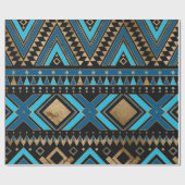 Aztec Ethnic Pattern Art Cadeaupapier (Vlak)