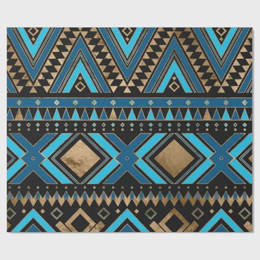 Aztec Ethnic Pattern Art Cadeaupapier (Vlak)