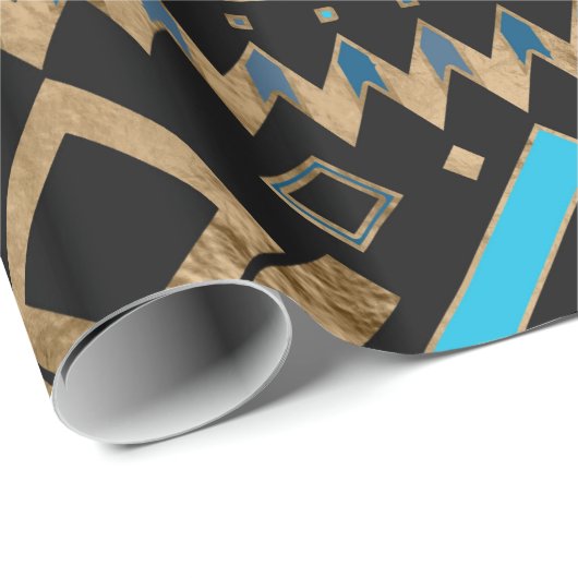 Aztec Ethnic Pattern Art Cadeaupapier (Rol Hoek)