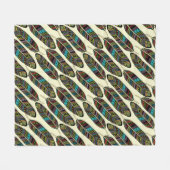 Aztec Feathers Pattern fleece dekens (Voorkant (Horizontaal))