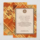 Aztec Fiesta Wedding Kaart (Voorkant / Achterkant)