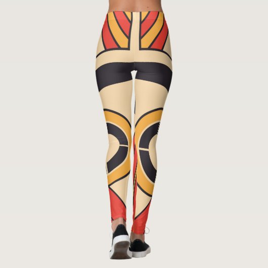 aztec flat-stijl leggings (Achterkant)