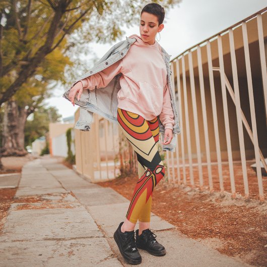 aztec flat-stijl leggings