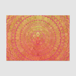 Aztec Flower Mandala Tissuepapier