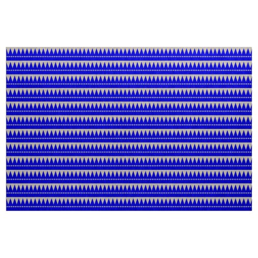 Aztec-gebergten - Blauw op wit Stof (Yard (91,4 cm))