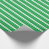 Aztec-gebergten - groen gras op wit cadeaupapier (Hoek)