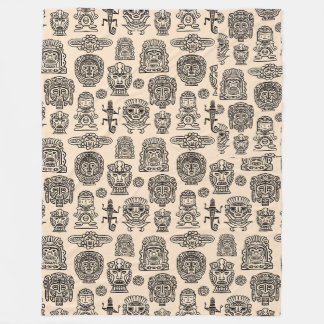 Aztec Geïnspireerd patroon Fleece Deken