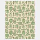 Aztec Geïnspireerd patroon Fleece Deken (Voorkant)
