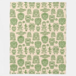 Aztec Geïnspireerd patroon Fleece Deken