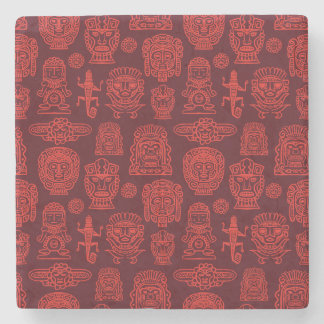 Aztec Geïnspireerd patroon Stenen Onderzetter
