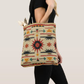 Aztec Geïnspireerd patroon Tote Bag (Dichtbij)