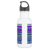 Aztec geïnspireerd patroon waterfles  (Achterkant)