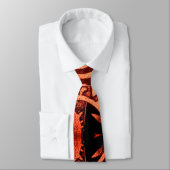 "Aztec Geïnspireerd rood" Populaire Mannen Trendy  Stropdas (Gebonden)
