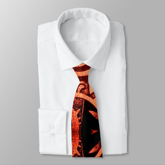 "Aztec Geïnspireerd rood" Populaire Mannen Trendy  Stropdas (Gebonden)