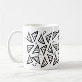 Aztec-geïnspireerde geometrische driehoek Mok (Links)