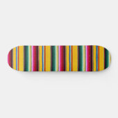 Aztec gekleurd gestript persoonlijk skateboard (Horizontaal)