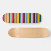Aztec gekleurd gestript persoonlijk skateboard (Horizontaal)