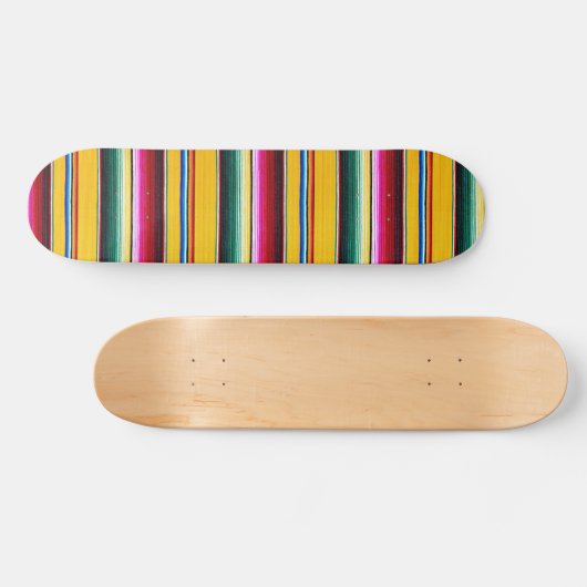 Aztec gekleurd gestript persoonlijk skateboard (Horizontaal)