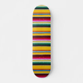 Aztec gekleurd gestript persoonlijk skateboard (Voorkant)