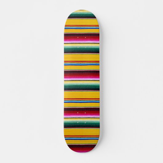 Aztec gekleurd gestript persoonlijk skateboard (Voorkant)