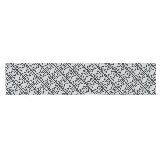 Aztec Geometric Abstract Pattern Korte Tafelloper (Horizontaal)