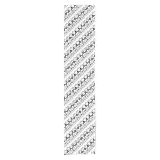 Aztec Geometric Abstract Pattern Korte Tafelloper (Voorkant)