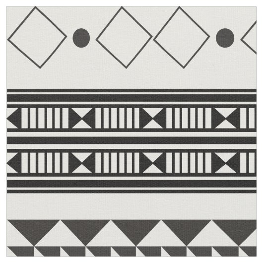 Aztec Geometric Abstract Pattern Stof (Close Up)