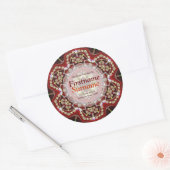 Aztec Geometric Art Bookplate Sticker (Envelop)