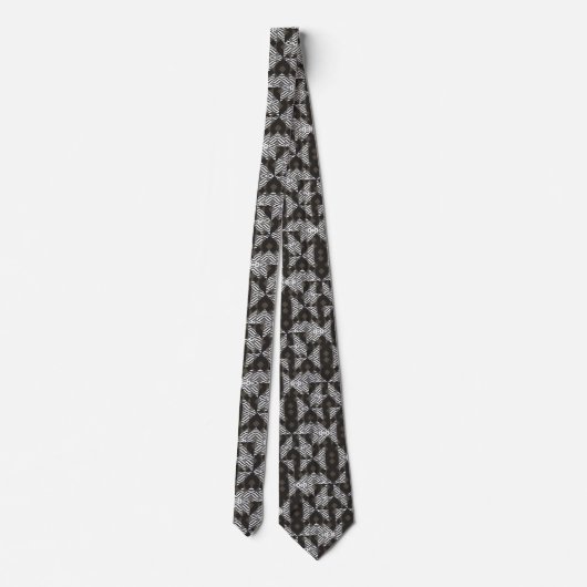Aztec Geometric Blend Mannen Designer Stropdas (Achterkant)