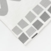 Aztec Geometric Grey Abstract Pattern Fleece Deken (Hoek)