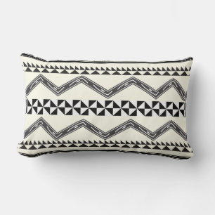 Aztec Geometric Grey Abstract Pattern Kussen