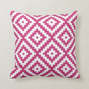 Aztec Geometric Magenta Kussen