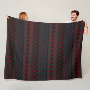 Aztec Geometrics Fleece Deken