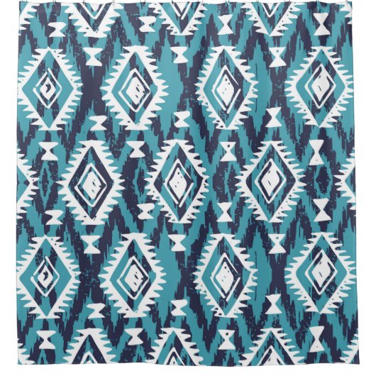 Aztec Geometrische Tribal Navajo Print Douchegordijn (Voorkant)