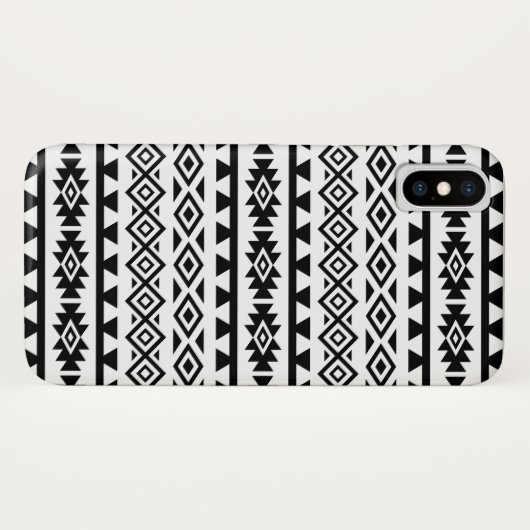Aztec - Gestandaardiseerd Big Pattern II Black op  Case-Mate iPhone Case (Achterkant (horizontaal))