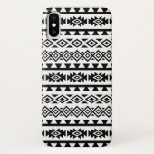 Aztec - Gestandaardiseerd Big Pattern II Black op  Case-Mate iPhone Case (Achterkant)