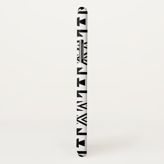Aztec - Gestandaardiseerd Big Pattern II Black op  Case-Mate iPhone Case (Achterkant / rechts)